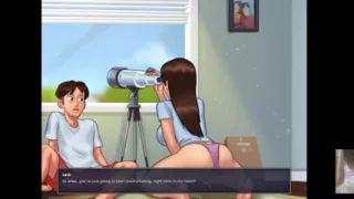 Hot Step-Sis caught me watching neighbour ! Then I gave her cunllings