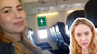 Airplane! Sucking Dick and Masturbating