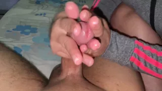 Big-ass Woman Shares a Bed with the Boss, Gives Him a Handjob, and They Have Sex