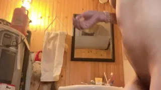 Pee Great Time Then Clean Hairy Pussy by Tap Water