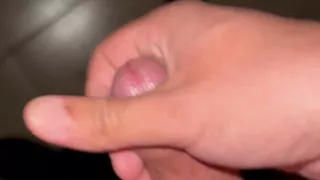 I do my handjob in the basement of the block with cock ring