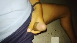 Spilling Cum on the Sidewalk