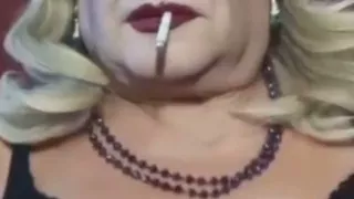 Irene Smokes and Undresses