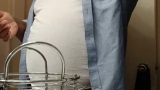 Thick Daddy Masturbates While Getting Ready for Work