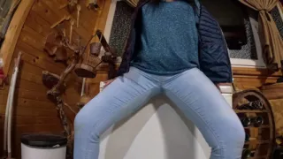Cameltoe MILF Dances, Teases & Pees in Her Jeans - Wet Fetish Fantasy 335