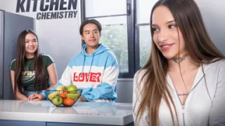 My Asian Girlfriend Left Me Alone with Her Best Friend... I Creampied Her