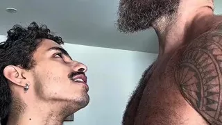 Feet, Big White Cock, Raw Sex and Size Differences with a Sexy Russian Bear