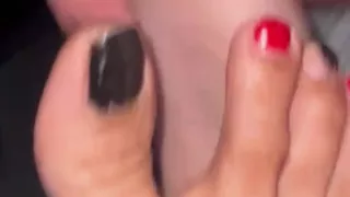Daddy Cums on Melove Sexy Small Feet