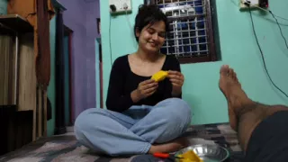 Latin American stepmom with cozy bedroom romantic mood Ai Generated
