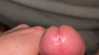 Playing with dick in bed