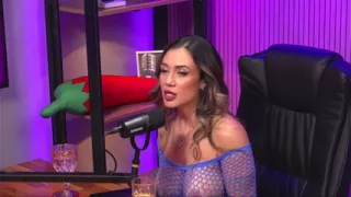 Young Latina with Perfect Body and Curly Hair Giving Dirty Talk