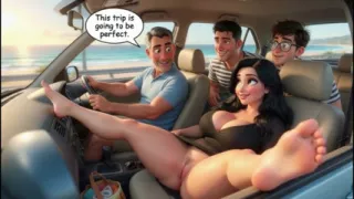 Stepmother's secret weekend passion at the beach chalet (AI generated)