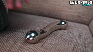 Extreme Anal Solo Silver Toy Prolapse Play