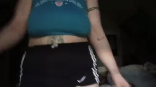 Nymeria Malfoy jumps with naked tits