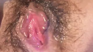 Wet mess pussy close up