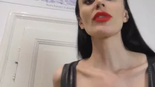 A Dark Gothic Giantess Spits Down on You!