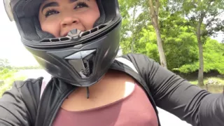Stepsister made her want to suck cock on a public road while we were going on a trip