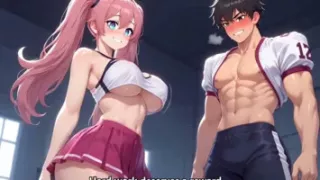 After big game sexy college cheerleader give fucking reward to captain animation