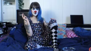 Hairy Clown Smokes