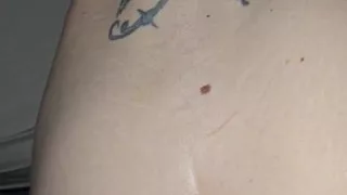 Daddy rubbing his cock on my pussy