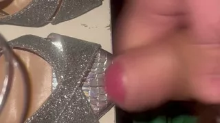 Cum in my wife's new shoes