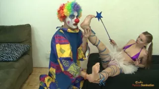 Lady in a Cute Fairy Cosplay and Dork Clown Make for a Peculiar Sexual Match