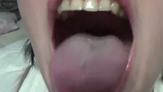 Giantess swalowing you with big gulp!