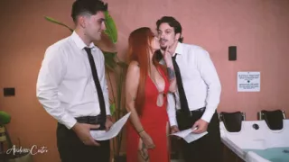 An Interview Ends with a Threesome with Two Cocks in My Pussy - Andrea Castro, Papi Rodriguez & JOE Dimarco