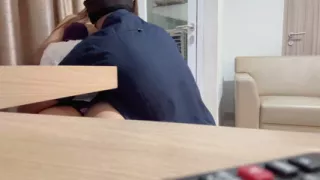 Intern Girl Willing to Serve Her Boss to Get Hired