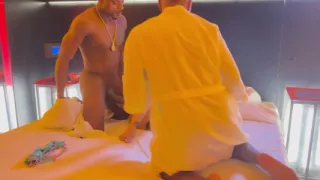 Black Man with a Huge, Thick Penis Fucks the Couple and Cums a Lot