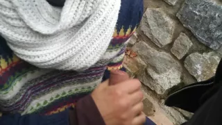 Risky Blowjob In The Street Public Park