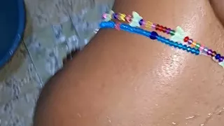 Joss and I in the Shower