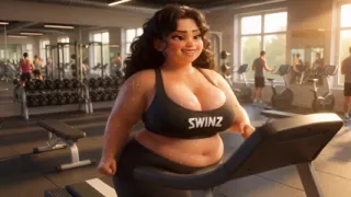 From Chubby & Ignored to Curvy Cock Tease Ep2 First Gym Day & Teasing Begins