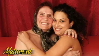 Old Hairy Grandma Gets Her Hairy Pussy Eaten Out by 22 Year Old Girl Gabrielle