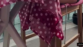 Italian Couple Blowjob Under Table After Eating Deep Creampie POV