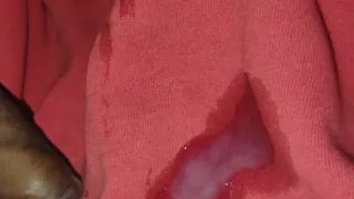 Cum on my own shirt