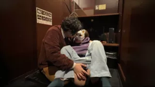 Ntr at an Internet Caf - Her Husband Is Nearby While She Gets an Anal Creampie