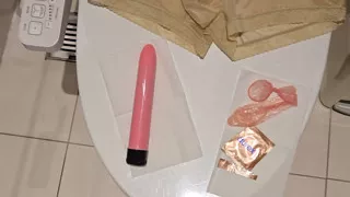 Sissy Kanisa Cum and Play Her Ass Hole in Public Toilet