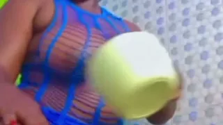 Nasty girl in the shower