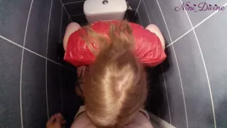 Big Natural Booty French Girl Fucked Hard in Nightclub Toilet.
