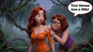 Two Stunning Women Lose Their Clothes in a Dark Swamp Searching for Their Friend and End up Naked in the Mud (ai Generated)