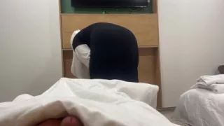 An Arab Maid Seduced a Client in a Hotel Room