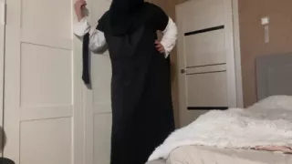 Stepmom Shows Pantyhose to Stepson