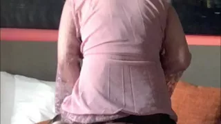 He loves wearing black see-through panties and embracing his feminine side