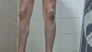 Relaxing in the shower