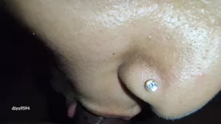 Mall dirty talk with eating dick
