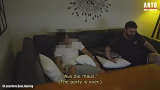 Straight Muscle Turkish Friend Sleepover ends in mutual blowjob and kissing