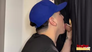 Gloryhole Bro Homie Sucks Big Uncut Cock Glory Hole