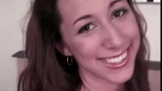 Horny brunette comes home after spring break party to bang an older stud