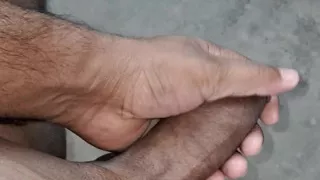 The Young Boy Is Fucking the Delicious Cock with His Hands.